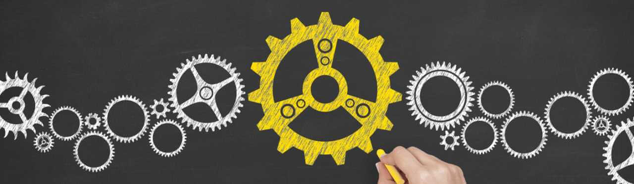 decorative cog banner